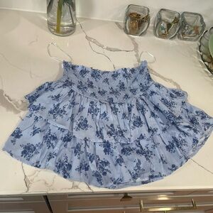 Floral Blue Women's Skirt